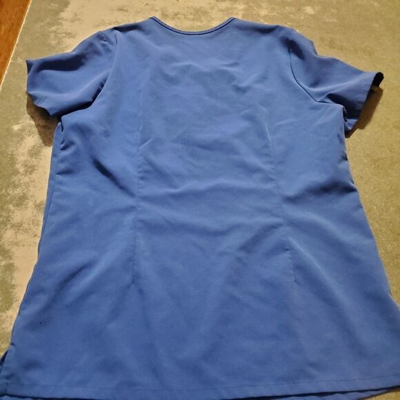 FIG Clothing Catarina One-Pocket Scrub Top in  Blue sz S - Picture 4 of 4